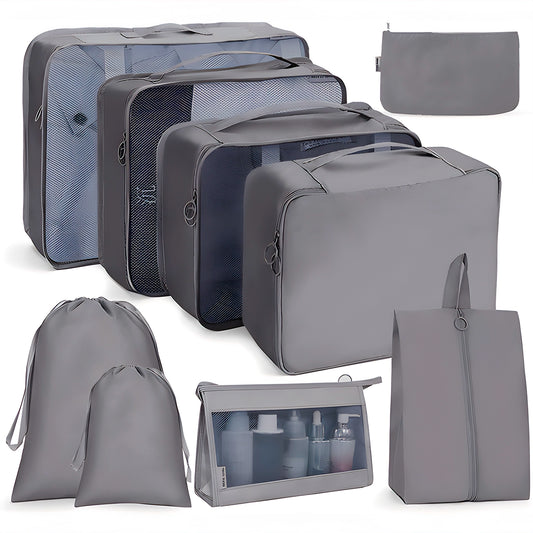 Kit 9 Organizadores de bagagem | FasTravel - Organização para sua Viagem