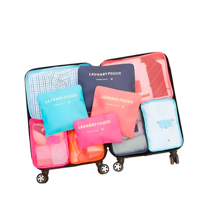 Kit 6 Organizadores de Bagagens | EasyTravel - Para Viagem