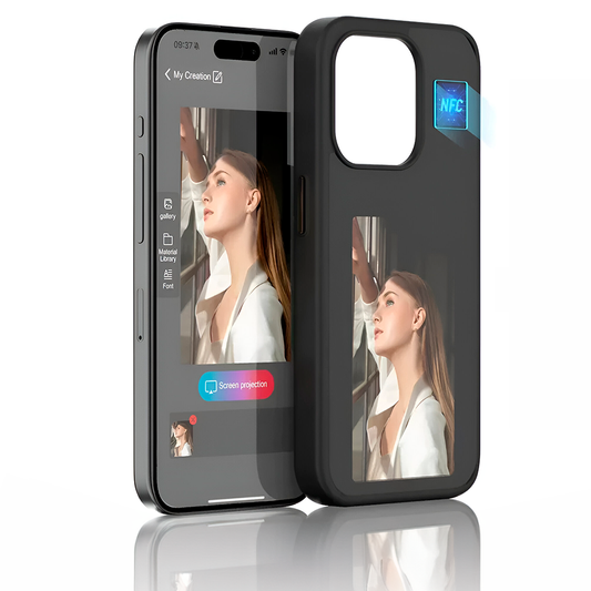 Capa Inteligente Iphone | DutyMoment - Case E-ink Screen Fotos Personalizáveis + App